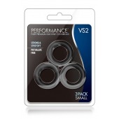 Набор из 3 черных эрекционных колец Black Small Penis Rings - Blush Novelties - в Волжском купить с доставкой