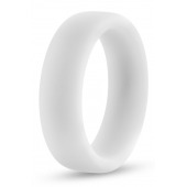 Белое люминесцентное эрекционное кольцо Silicone Glo Cock Ring - Blush Novelties - в Волжском купить с доставкой