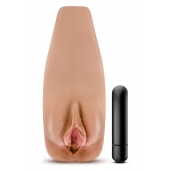 Маструбатор-вагина с вибрацией Soft   Wet Renata Realistic Tan Masturbator - Blush Novelties - в Волжском купить с доставкой