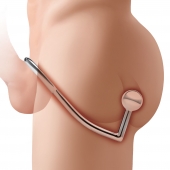 Кольцо на пенис с анальным стимулятором Stainless Steel Anal Hook   Cock Ring - BlueLine - в Волжском купить с доставкой