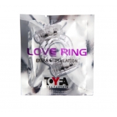 Прозрачное виброкольцо с двумя вибропульками - Toyfa Basic - в Волжском купить с доставкой