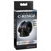 Черное эрекционное кольцо Rock Hard Cock Pipe - Pipedream - в Волжском купить с доставкой