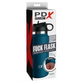 Смуглый мастурбатор-вагина в синей колбе F*ck Flask - Pipedream - в Волжском купить с доставкой