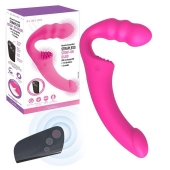 Розовый безремневой страпон Straples Strap-On Dildo - Erokay - купить с доставкой в Волжском