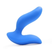 Синий вибромассажер простаты 3,5’’ Curve P-spot Massager - 12 см. - Erokay - в Волжском купить с доставкой
