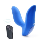 Синий вибромассажер простаты 3,5’’ Remote Control Curve P-spot Massager - 12 см. - Erokay - в Волжском купить с доставкой