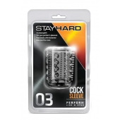 Прозрачная насадка с шипами и шишечками STAY HARD COCK SLEEVE 03 CLEAR - Blush Novelties - в Волжском купить с доставкой