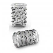 Прозрачная насадка с объёмными чёрточками STAY HARD COCK SLEEVE 06 CLEAR - Blush Novelties - в Волжском купить с доставкой