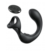 Черный стимулятор простаты с кольцом Ass-gasm Taint-alizer - Pipedream - в Волжском купить с доставкой