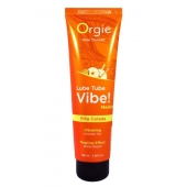 Гель с эффектом вибрации Lube Tube Vibe Medium Pina Colada - 100 мл. - ORGIE - купить с доставкой в Волжском