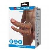 Реалистичная полая насадка на член для двойного проникновения Yairon - 17,5 см. - Baile - купить с доставкой в Волжском