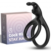Черное эрекционное кольцо с подхватом мошонки - Boys of Toys - в Волжском купить с доставкой