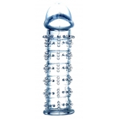 Прозрачная насадка на пенис с рельефом - 12 см. - Boys of Toys - в Волжском купить с доставкой