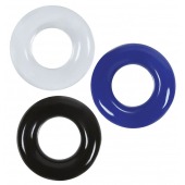 Набор из 3 эрекционных колец без рельефа - Boys of Toys - в Волжском купить с доставкой