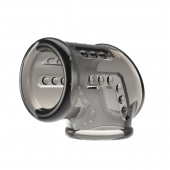 Дымчатая насадка на пенис и мошонку - Baile - в Волжском купить с доставкой