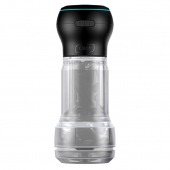 Набор PowerBlow   Feel Pocket Stroker Crystal: мастурбатор и интерактивная насадка - Kiiroo - в Волжском купить с доставкой