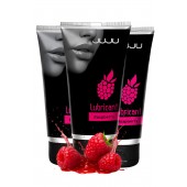 Набор из 3 съедобных лубрикантов JUJU со вкусом малины - JuJu - купить с доставкой в Волжском