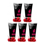 Набор из 5 съедобных лубрикантов JUJU со вкусом малины - JuJu - купить с доставкой в Волжском