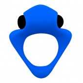 Синее эрекционное кольцо Wooomy Tribeс с вибрацией - Adrien Lastic - в Волжском купить с доставкой