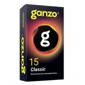 Классические презервативы с обильной смазкой Ganzo Classic - 15 шт. - Ganzo - купить с доставкой в Волжском