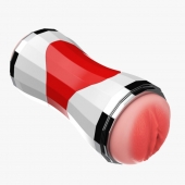 Двусторонний мастурбатор в колбе Power Grip Cup - вагина и ротик - Boys of Toys - в Волжском купить с доставкой