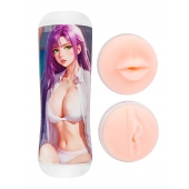 Двусторонний мастурбатор аниме - ротик и вагина - Tokyo Style - в Волжском купить с доставкой