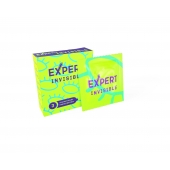 Ультратонкие презервативы Expert Invisible - 3 шт. - Expert - купить с доставкой в Волжском