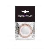 Эрекционное кольцо с бежевыми «ресничками» - Sextaz - в Волжском купить с доставкой
