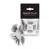 Эластичное эрекционное кольцо с черными «ресничками» - Sextaz - в Волжском купить с доставкой