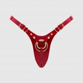 Красный пояс для фиксации насадок Strap-On-Me Leatherette Harness Fabulous - Strap-on-me - купить с доставкой в Волжском