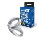 Прозрачное двойное эрекционное кольцо - Sex Expert - в Волжском купить с доставкой