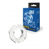 Прозрачное эрекционное кольцо в форме гайки - Sex Expert - в Волжском купить с доставкой