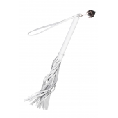 Белая кожаная плеть - 50 см. - Pecado - купить с доставкой в Волжском