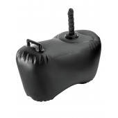Черное надувное кресло с платформой для фиксации дилдо Body Dock Inflatable Love Seat - Pipedream - купить с доставкой в Волжском