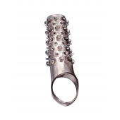 Дымчатая насадка на пенис с шипами и выпуклостями - 12 см. - Sex Expert - в Волжском купить с доставкой