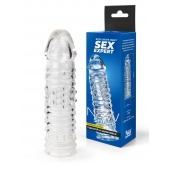 Прозрачная закрытая насадка на пенис - 17 см. - Sex Expert - в Волжском купить с доставкой