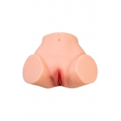 Телесный реалистичный мастурбатор-полуторс с 2 любовными входами - No Name - в Волжском купить с доставкой