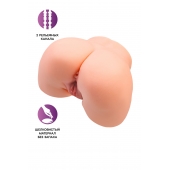 Телесный мастурбатор в форме попки с 2 любовными входами - No Name - в Волжском купить с доставкой