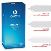 Презервативы OKOTO Mega Mix - 18 шт. - Sitabella - купить с доставкой в Волжском