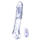 Прозрачная насадка-удлинитель Length Enhancer With Bullet с подхватом - 22,3 см. - NMC - в Волжском купить с доставкой