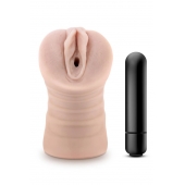 Телесный мастурбатор-вагина Ayumi с вибрацией - Blush Novelties - в Волжском купить с доставкой