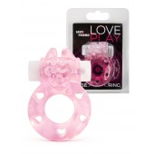 Розовое эрекционное виброкольцо в форме зайчика - 1137 - в Волжском купить с доставкой