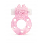 Розовое эрекционное виброкольцо в форме зайчика - 1137 - в Волжском купить с доставкой