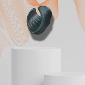 Серый сквозной мастурбатор с вибрацией Manwan Starter - Manwan - в Волжском купить с доставкой