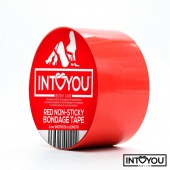 Красный скотч для фиксации Non-Sticky Bondage Tape - 15 м. - Intoyou - купить с доставкой в Волжском