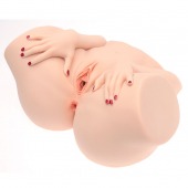 Телесный мастурбатор-полуторс Barbie - Naked Factory - в Волжском купить с доставкой