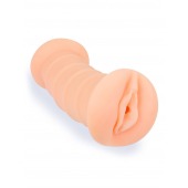 Телесный двусторонний мастурбатор с вибропулей и эрекционными кольцами в комплекте - Sexy Girl - в Волжском купить с доставкой