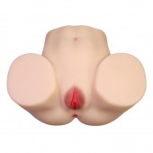 Телесный мастурбатор с 2 любовными отверстиями Olivia - Baile - в Волжском купить с доставкой