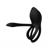 Черное эрекционное виброкольцо Bayek с пультом ДУ - Zalo - в Волжском купить с доставкой