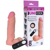 Фаллическая насадка Харнесс UNICOCK 8  с вибрацией - 20 см. - LOVETOY (А-Полимер) - купить с доставкой в Волжском